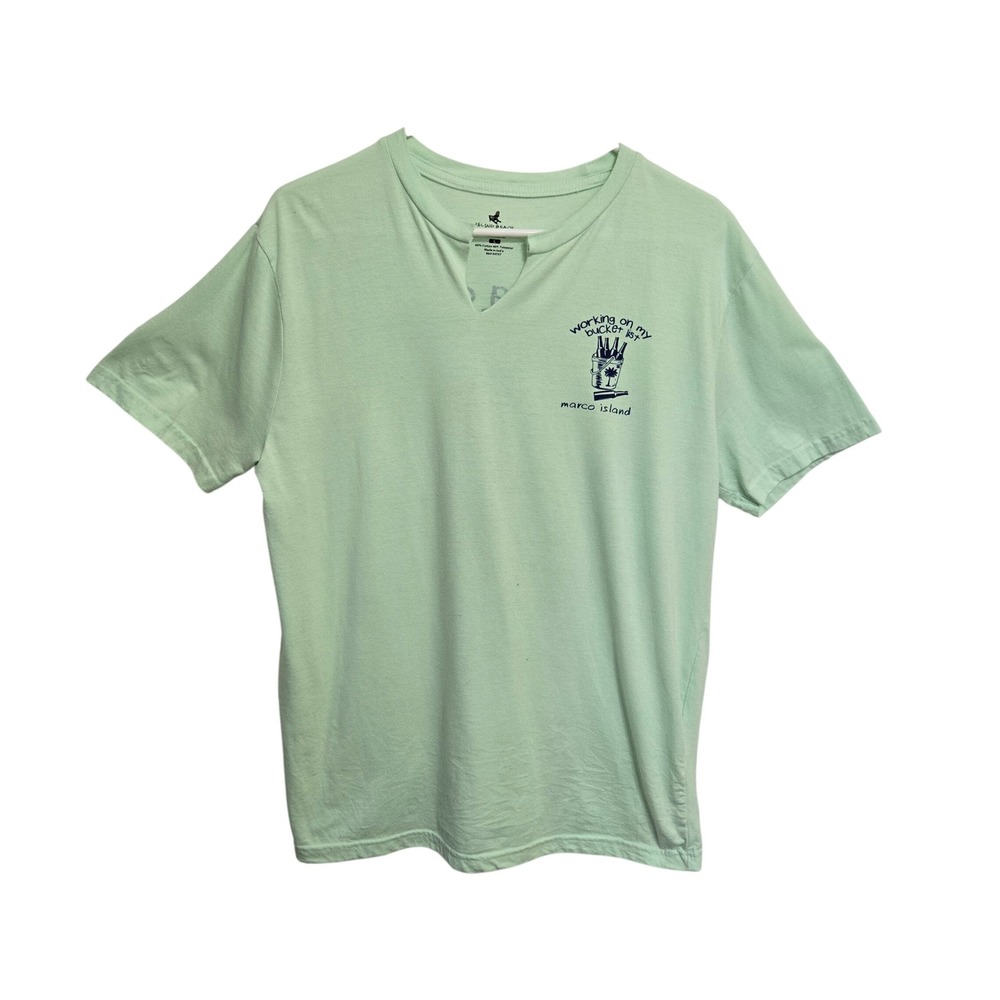 Island Beach Lifestyle Marco Island Florida Bucket‎ List T-Shirt Mint Green L